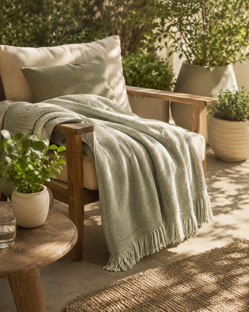 Clevoriad™ CozyLeaf Outdoor Throw Blanket