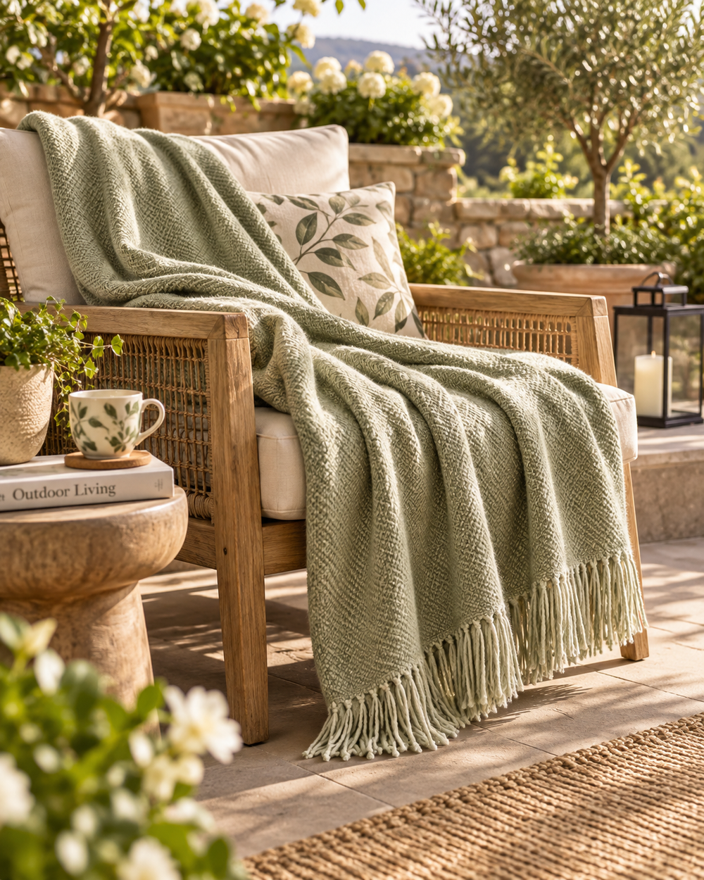 Clevoriad™ CozyLeaf Outdoor Throw Blanket