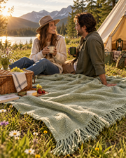 Clevoriad™ CozyLeaf Outdoor Throw Blanket