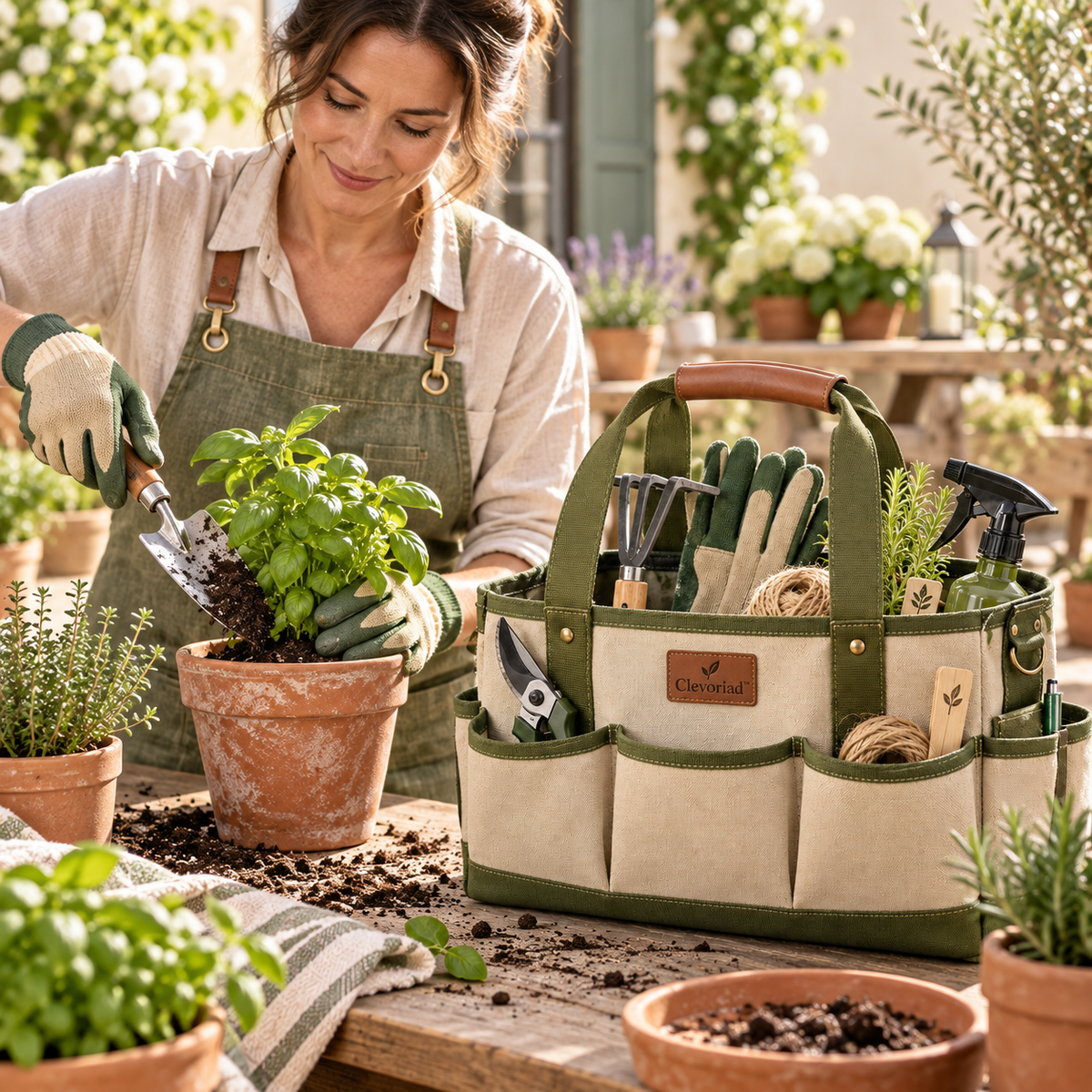 Clevoriad™ HarvestCarry Garden Tool Tote
