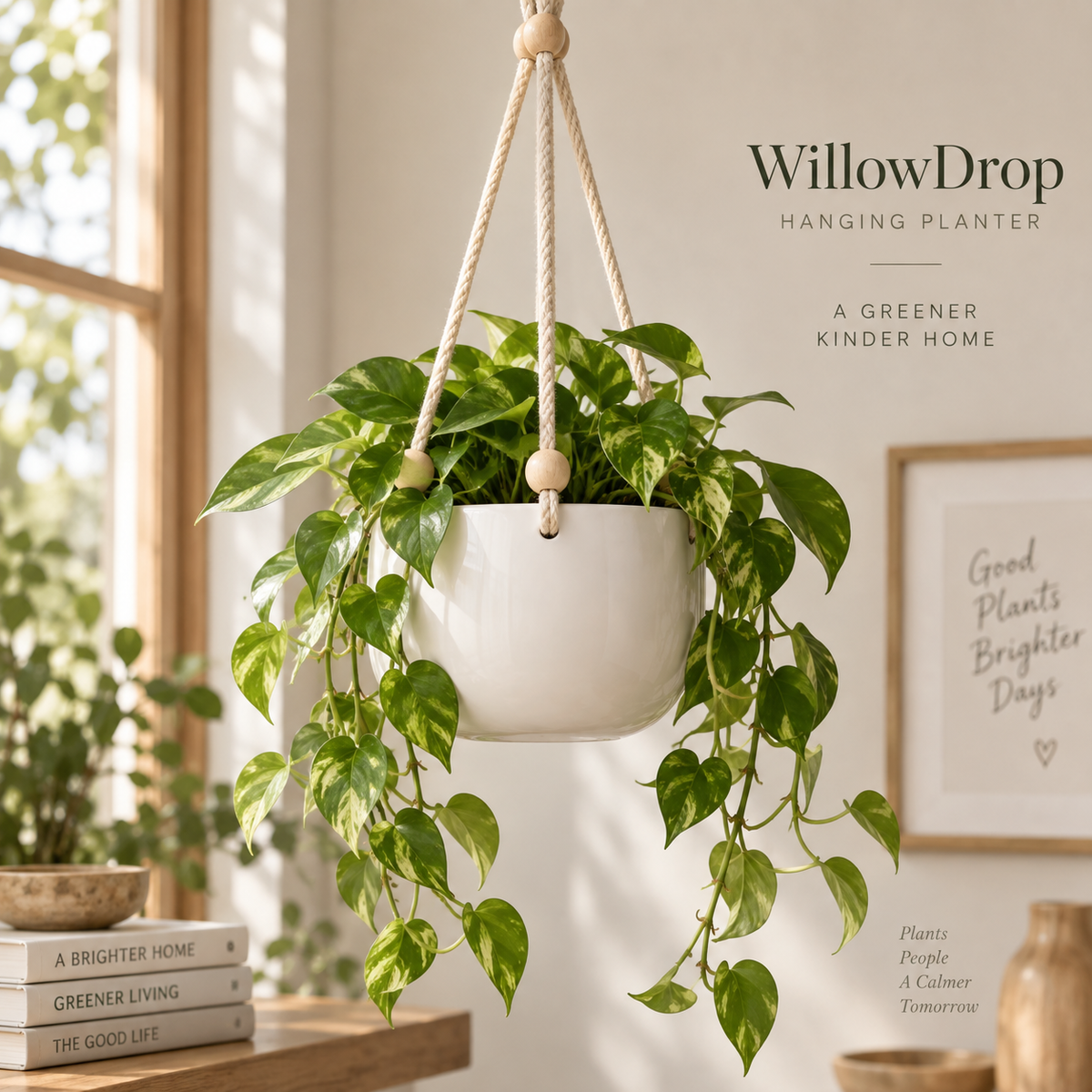 Clevoriad™ WillowDrop Hanging Planter